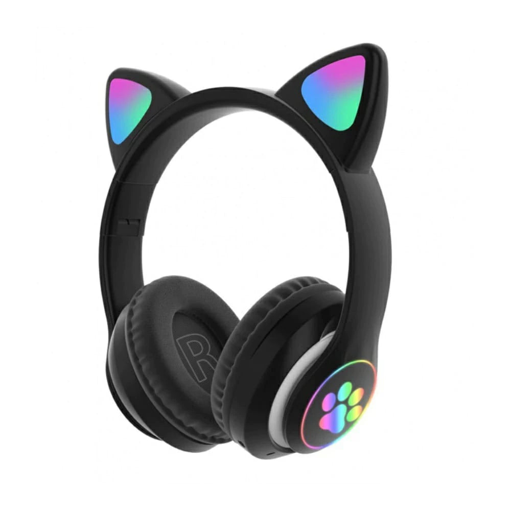 Fone de ouvido sem fio com orelhas de Gato - Bluetooth